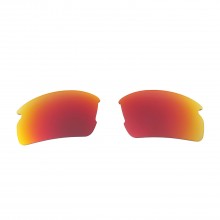 Walleva Fire Red ISARC Polarized Replacement Lenses for Oakley Flak 2.0 (OO9295 Series) Sunglasses